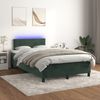 vidaXL Boxspringbett mit Matratze & LED Dunkelgrün 120x190 cm Samt 3270162 Bild 5