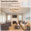 Nettlife LED Deckenleuchte Dimmbar Holz 3 Ringe 46W Modern Deckenlampe 70cm Wohnzimmer, LED fest integriert, 1/2/3/4 Ringe für Schlafzimmer Büro Küche Bild 4