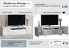 OTTO home Lowboard REAL,Lowboard,TV-Kommode,TV-Möbel,TV-Bank (1 St), Mit 4 Türen, davon 2 abgerundet, die ein ovales offenes Fach bilden Bild 3