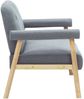 vidaXL 2-Sitzer-Sofa Stoff Hellgrau 246643 Bild 4