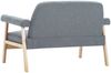 vidaXL 2-Sitzer-Sofa Stoff Hellgrau 246643 Bild 5