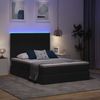 vidaXL LED-Speicherbett mit Matratze Schwarz 140 x 190 cm Stoff 3372416 Bild 5