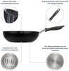 RESTO Kitchenware Wok Antares, Bratpfanne antihaftbeschichtet und spülmaschinenfest, Aluminium (1-tlg), Induktion, für alle Herdarten geeignet Bild 3