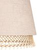 Eglo 'Nature Tabley' Tischleuchte, Stahl schwarz / Textil beige, Ø19x42,5cm, E27 Bild 2
