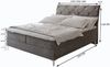 Masseno Boxbett MACON 160x200 cm mit Bonell Matratze und Topper Bild 3