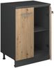 Küchenschrank für Dachschrägen R-Line Artisan-Eiche 60 cm ohne Schräge mit 2 Türen Vicco Bild 3