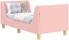 vidaXL Kinderbettgestell mit Kopfteil Rosa 70 x 140 cm Schafstoff 42010845 Bild 3