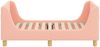 vidaXL Kinderbettgestell mit Kopfteil Rosa 70 x 140 cm Schafstoff 42010845 Bild 5