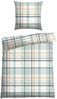 Schiesser Bettwäscheset Ezra - Renforcé - 2-teilig - 155 x 220 cm - Hellpetrol Bild 4