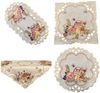 Westernlifestyle Tischdecke Osterdecke beige rosa Ostern Osterhasen Tischläufer Mitteldecke Bild 1