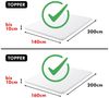 Jacobson Spannbettlaken TOPPER aus 100% Baumwolle, Jersey Bettlaken 160 g/m², Spannbetttuch mit Gummizug, pflegeleicht & viele Farben Bild 4
