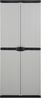vidaXL Garten-Lagerschrank mit 3 Böden Grau & Schwarz 68x40x168 cm 340984 Bild 2