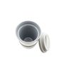 2er Set Kaffeebecher To Go, Porzellan Coffee to go Becher mit Deckel 250ml Grau Bild 4