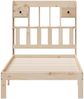 vidaXL Massivholzbett mit Regal ohne Matratze 90x190 cm Kiefer 3322587 Bild 4