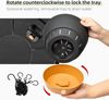 Hängende Pflanzgefäße Set 2er-Pack 20.3cm Indoor Outdoor Korb Grau Bild 3