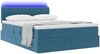 vidaXL LED-Speicherbett mit Matratze Dunkelblau 140 x 200 cm Samt 3371461 Bild 3