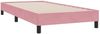 vidaXL Boxspringbett mit Matratze Rosa 90x210 cm Samt 3317768 Bild 5