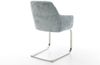 Freischwinger Pejo-Flex Chenille Pastellblau Freischwinger flach Edelstahl Taschenfederkern Bild 5