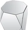 Vente-unique - SIGRID Beistelltisch Glas Silberfarben - B 30,7 cm x H 71 cm x L 30,7 cm Bild 4
