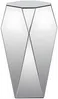 Vente-unique - SIGRID Beistelltisch Glas Silberfarben - B 30,7 cm x H 71 cm x L 30,7 cm Bild 2