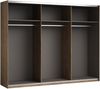 Schwebetürenschrank >LINEA< in Bartex Eiche / Graphit - 270x211x58cm (BxHxT) Bild 2
