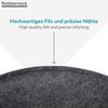 Dynamic 24 Rubberneck Filz Sitzkissen, Dunkelgrau, 8 Stück (1er Pack), rund Bild 3