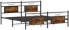 vidaXL Metallbett ohne Matratze Räuchereiche 160x200 cm 3325092 Bild 3