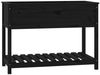 vidaXL Pflanzkübel mit Ablage Schwarz 111,5x54x81 cm Massivholz Kiefer 823791 Bild 2