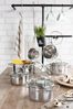 WMF Topf-Set Inspiration, Cromargan® Edelstahl Rostfrei 18/10 (Set, 11-tlg, 1 Bratentopf Ø 16/20cm, 1 Fleischtopf Ø 16/20/24cm, 1 Stieltopf Ø 16cm), Induktion Bild 4