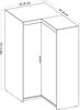 AX LIVING Eckschrank Eiche Lefkas Storicos Schrank 97,8 x190,5 x97,8cm Bild 4