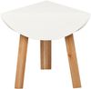 Design Beistelltisch WHIZAZ L60cm Weiß Telefontisch Sofatisch Nachttisch Couchtisch Bild 3