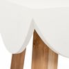 Design Beistelltisch WHIZAZ L60cm Weiß Telefontisch Sofatisch Nachttisch Couchtisch Bild 5