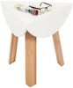 Design Beistelltisch WHIZAZ L60cm Weiß Telefontisch Sofatisch Nachttisch Couchtisch Bild 2