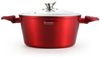 Edenberg Topf-Set 23 tlg, Modernes Topfset mit Pfannen in elegantem, intensivem Rot, Aluminium, Aluminiumguss, Edelstahl (Gönnen Sie sich dieses elegante Premium-Kochgeschirr-Set in strahlendem Rot und genießen Sie Qualität, Stil und Kochkomfort auf hö... Bild 3
