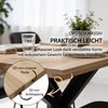 Liadomo Esstisch Glasgow, Esszimmertisch, Holztischplatte aufgedoppelt, Eiche massiv geölt, wählbare Größen und Metallgestelle Bild 2