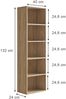 Bücherregal Bob Sonoma 40 x 132 cm mit 5 Fächern Vicco Bild 3