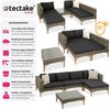 tectake Loungeset Rattan Lounge, (Set, 5-tlg), mit Aluminiumgestell Bild 2
