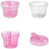 Kikkaboo Milchpulver Behälter 2 in 1 Snackbecher, drei Ablagefächer, Deckel rosa pink Bild 3
