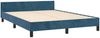 vidaXL Bettgestell ohne Matratze Dunkelblau 140x200 cm Samt 347577 Bild 4