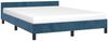 vidaXL Bettgestell ohne Matratze Dunkelblau 140x200 cm Samt 347577 Bild 3