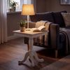 Beistelltisch SIRI quadratisch - 50 x 50 x 65 cm, Holz, Natura-Weiß | Kleiner Tisch Couchtisch für Wohnzimmer Bild 3