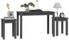 vidaXL Satztische 3 Stk. Grau Massivholz Kiefer 824980 Bild 4