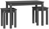 vidaXL Satztische 3 Stk. Grau Massivholz Kiefer 824980 Bild 5