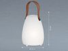 FHL easy 850289 LED Akku Tischleuchte Ruby weiß RGBW dimmbar IP44 16cm Bild 5