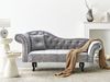 Linksseitige Chaiselongue LATTES II Samtstoff Grau Bild 3