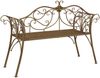 vidaXL Gartenbank 2-Sitzanzahl 130 x 47 x 90 cm Stahl Antikbraun 42029543 Bild 5