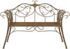 vidaXL Gartenbank 2-Sitzanzahl 130 x 47 x 90 cm Stahl Antikbraun 42029543 Bild 3