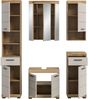 Badkombination B/H/T: 164x191x34 cm in Evoak Oak Nachbildung Bild 3