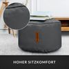 Green Bean® Sitzhocker aus Kunstleder - Pouf mit EPS Perlen Füllung - 43 x 30 cm - perfekte Ergänzung zum Sitzsack - Grau Bild 5