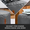 Green Bean® Sitzhocker aus Kunstleder - Pouf mit EPS Perlen Füllung - 43 x 30 cm - perfekte Ergänzung zum Sitzsack - Grau Bild 3